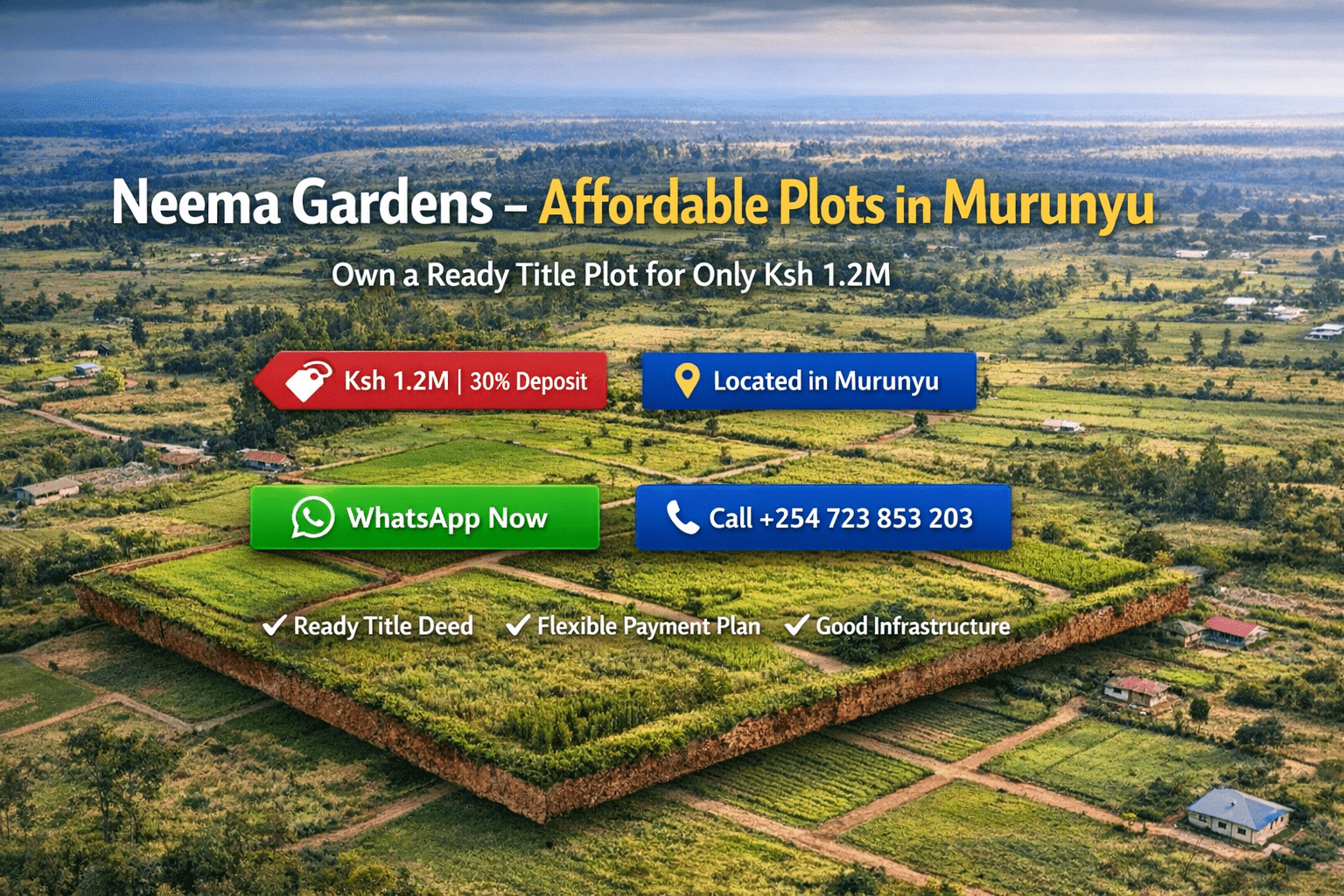 Affordable plots in Murunyu